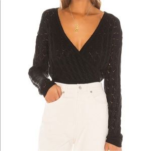 New tularosa black knit sweater